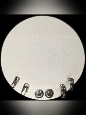 3 Pairs Of Silvertone Studs